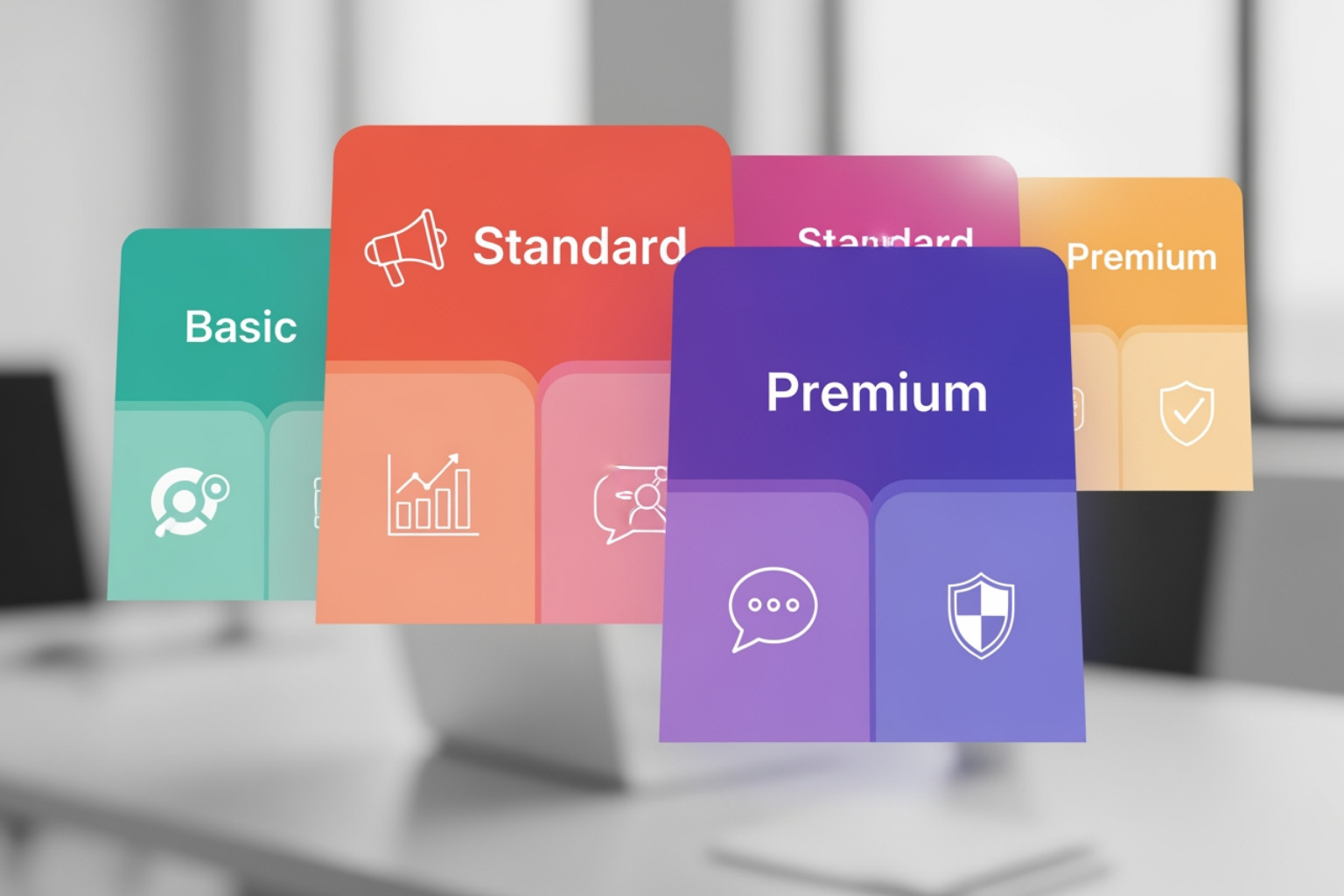 bar chart social media budget - monthly social media management pricing packages