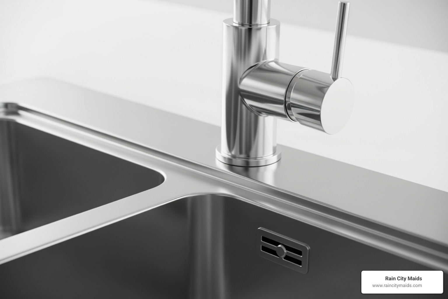 infographic showing the top 5 germiest kitchen spots: sink drain and faucet handles at number one with 500000 bacteria per square inch, cutting boards at number two, refrigerator door handles at number three, stove knobs at number four, and microwave door handles at number five, with icons and bacteria counts for each - kitchen cleaning lynnwood wa