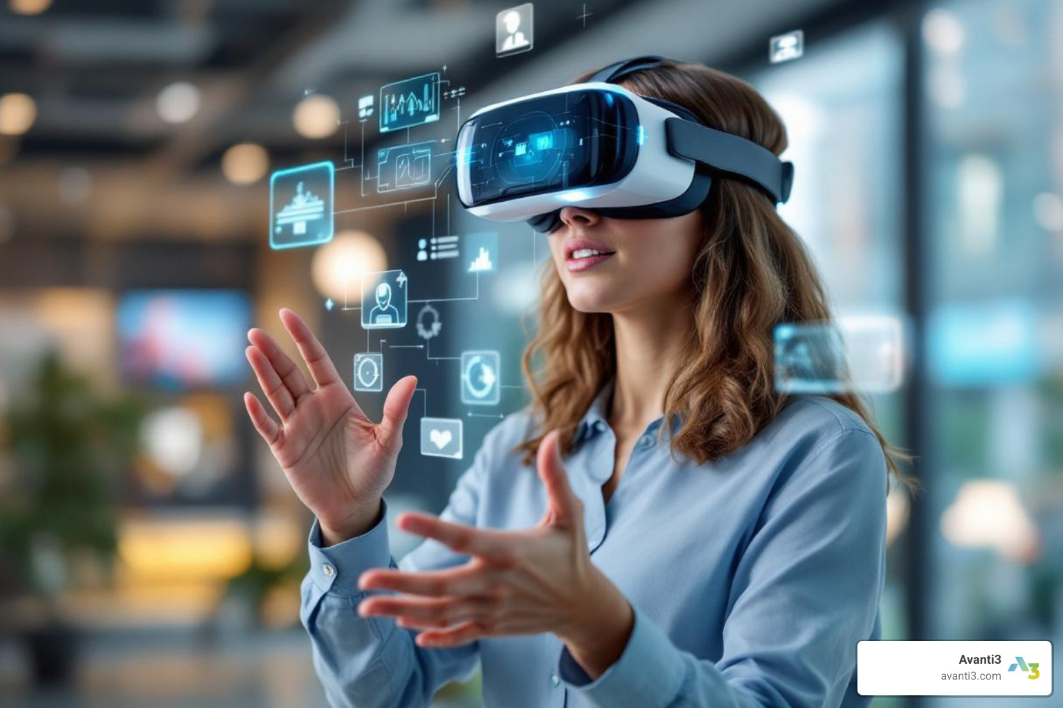 user interacting with an AR/VR experience - Digital Engagement Solution user interacting with an AR/VR experience - Digital Engagement Solution