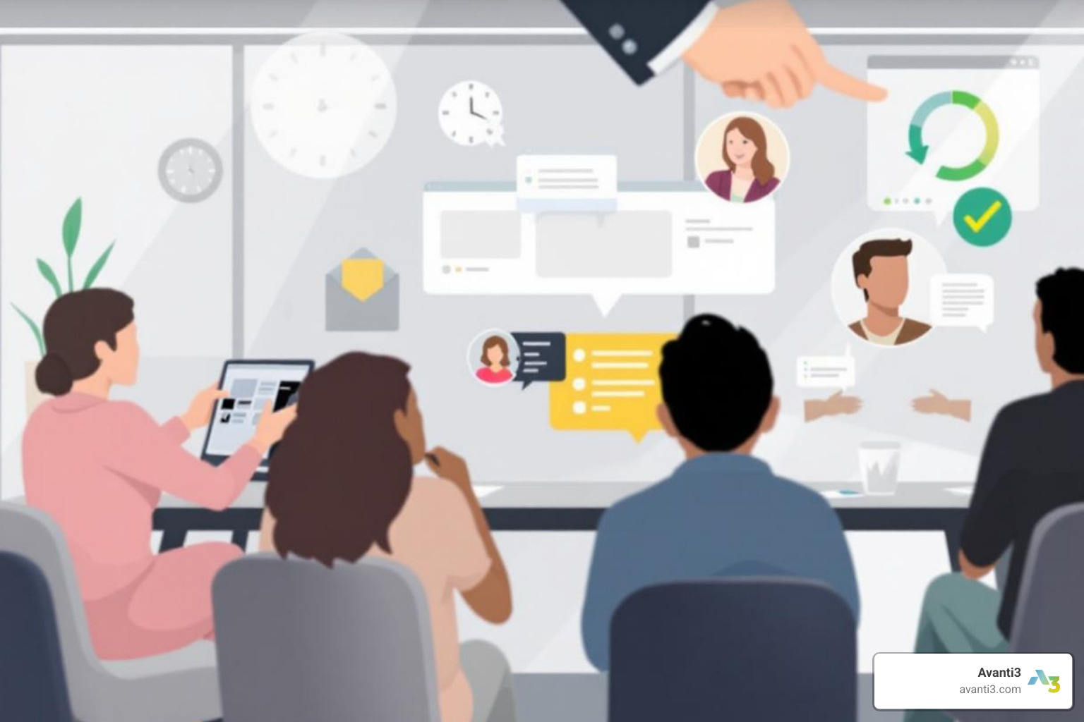 AI chatbot interacting with a customer - Digital Engagement Solution AI chatbot interacting with a customer - Digital Engagement Solution