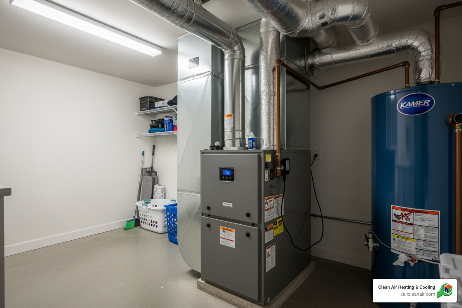 A modern high-efficiency furnace - Everett heating contractor