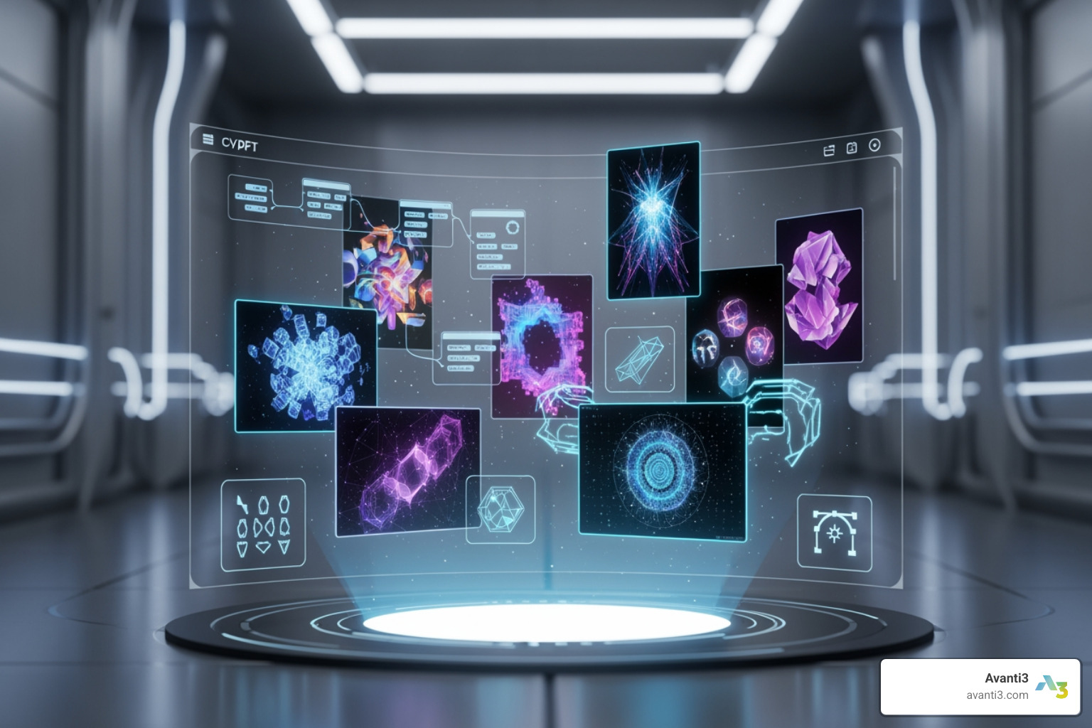 futuristic interface showing AR, NFTs, and AI-driven creator tools - creator monetization platform