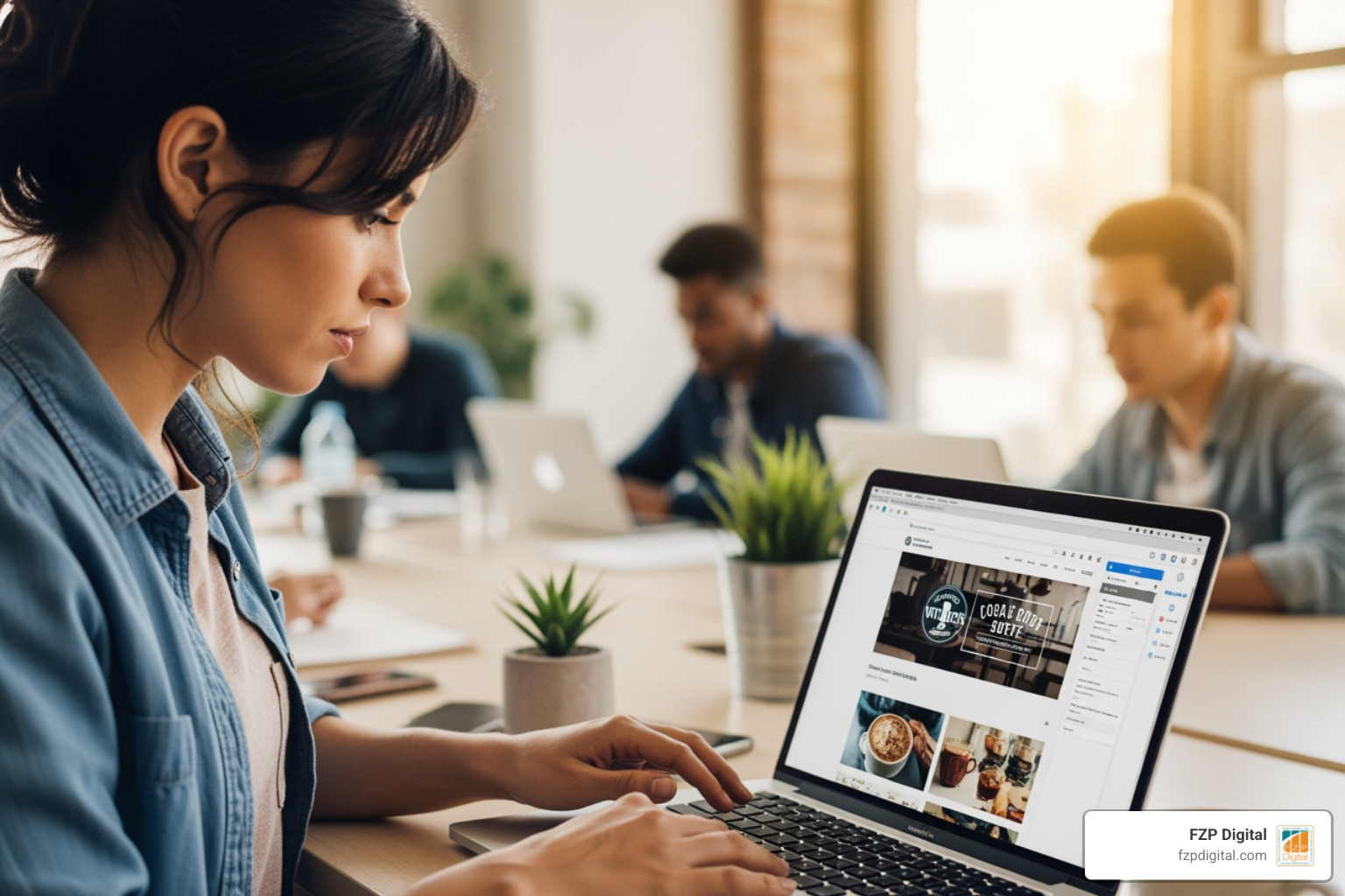A person happily working on a laptop with a WordPress dashboard visible, showcasing a comfortable and productive work environment. - local WordPress designer A person happily working on a laptop with a WordPress dashboard visible, showcasing a comfortable and productive work environment. - local WordPress designer