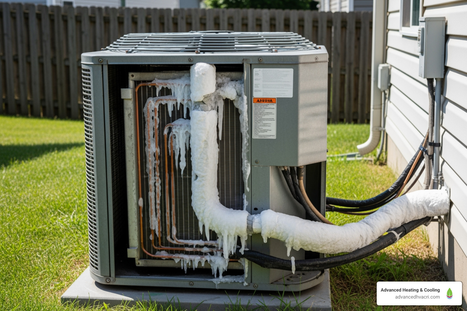 an AC unit with ice on the coils - aircond repair service an AC unit with ice on the coils - aircond repair service