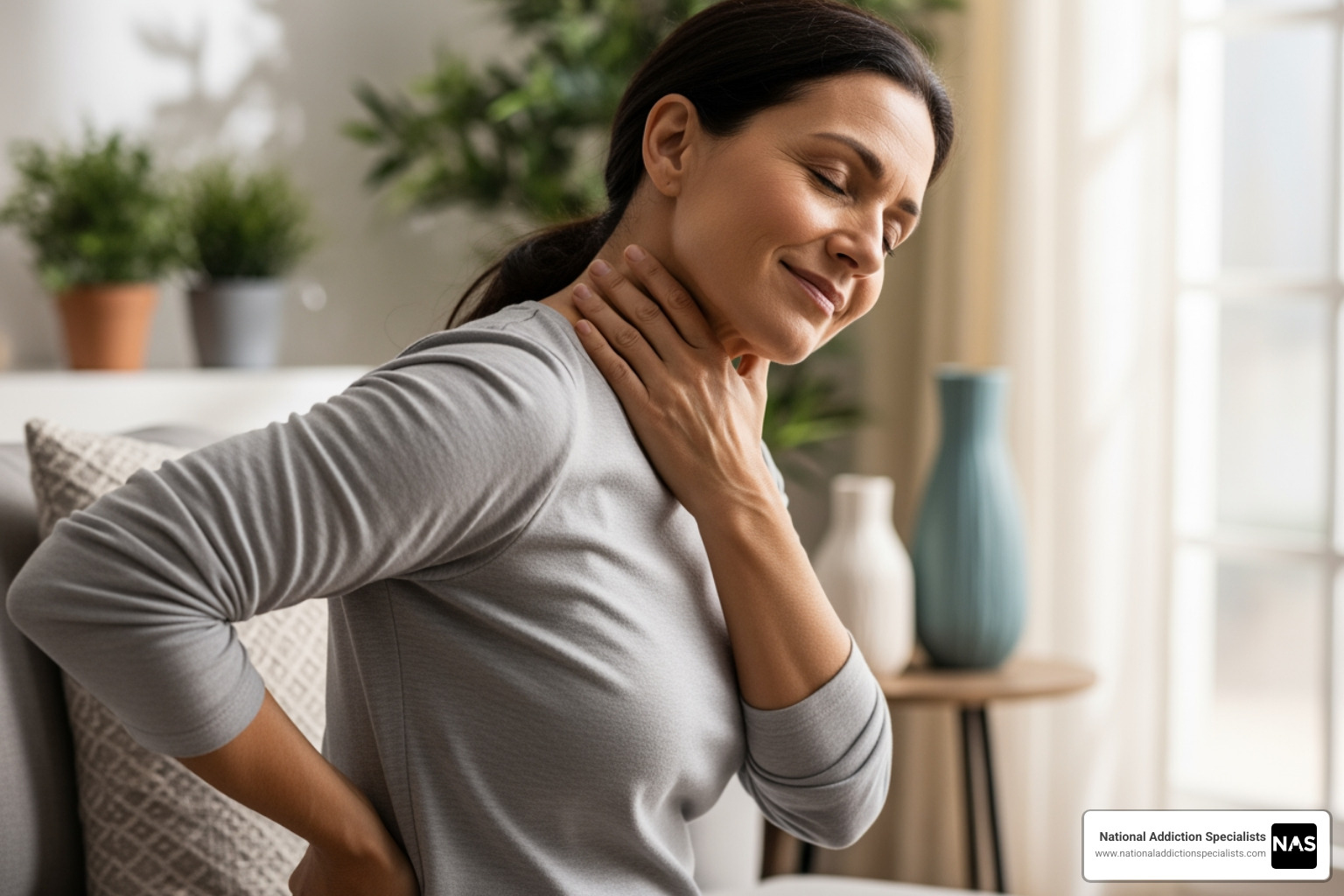 person experiencing chronic pain relief - suboxone and pain treatment