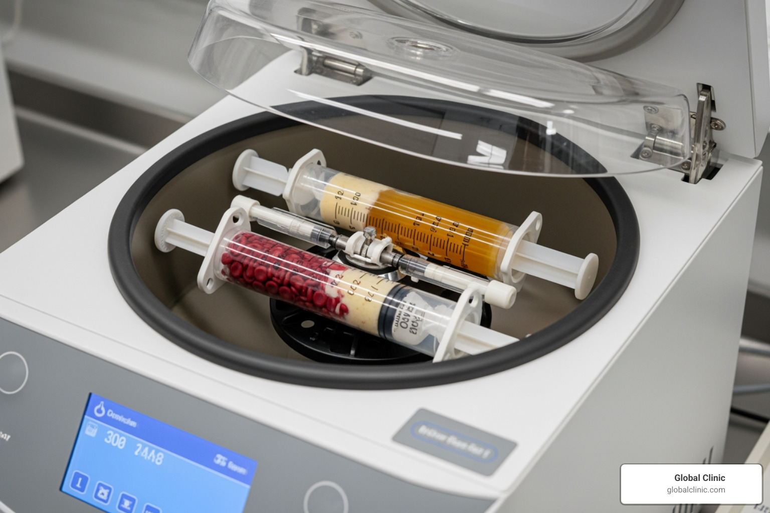 double syringe centrifuge system - autologous conditioned plasma injection