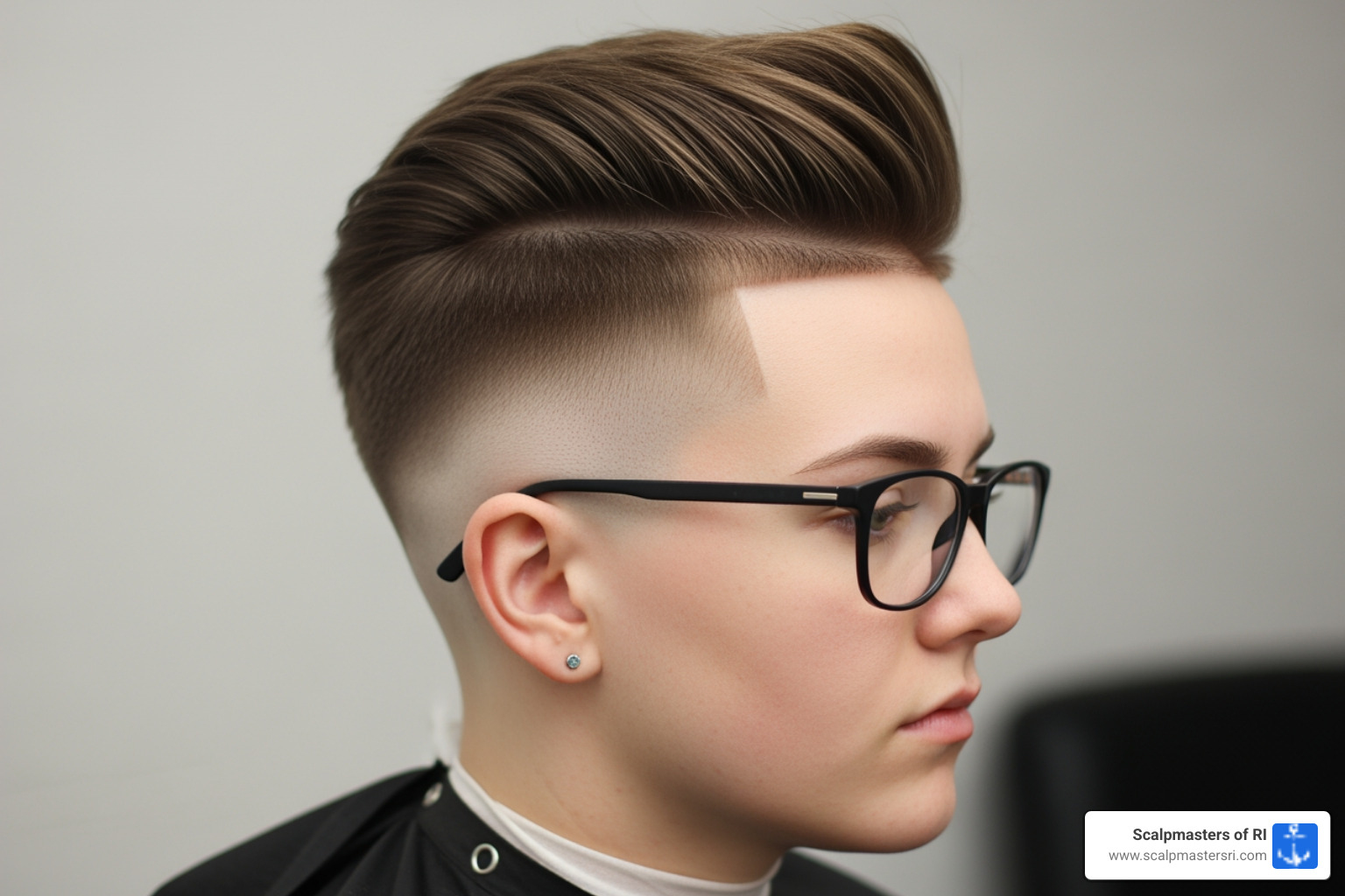 man with a classic crew cut - high hairline cut man with a classic crew cut - high hairline cut