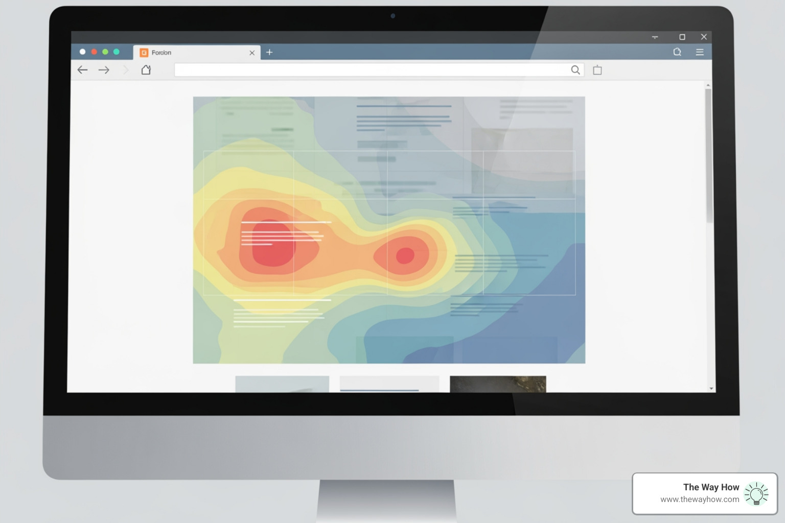 eye-tracking heat map on a website - Neuromarketing techniques