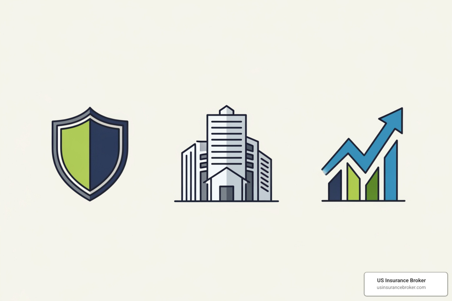 icons representing liability, property, and business income - office space renters insurance icons representing liability, property, and business income - office space renters insurance