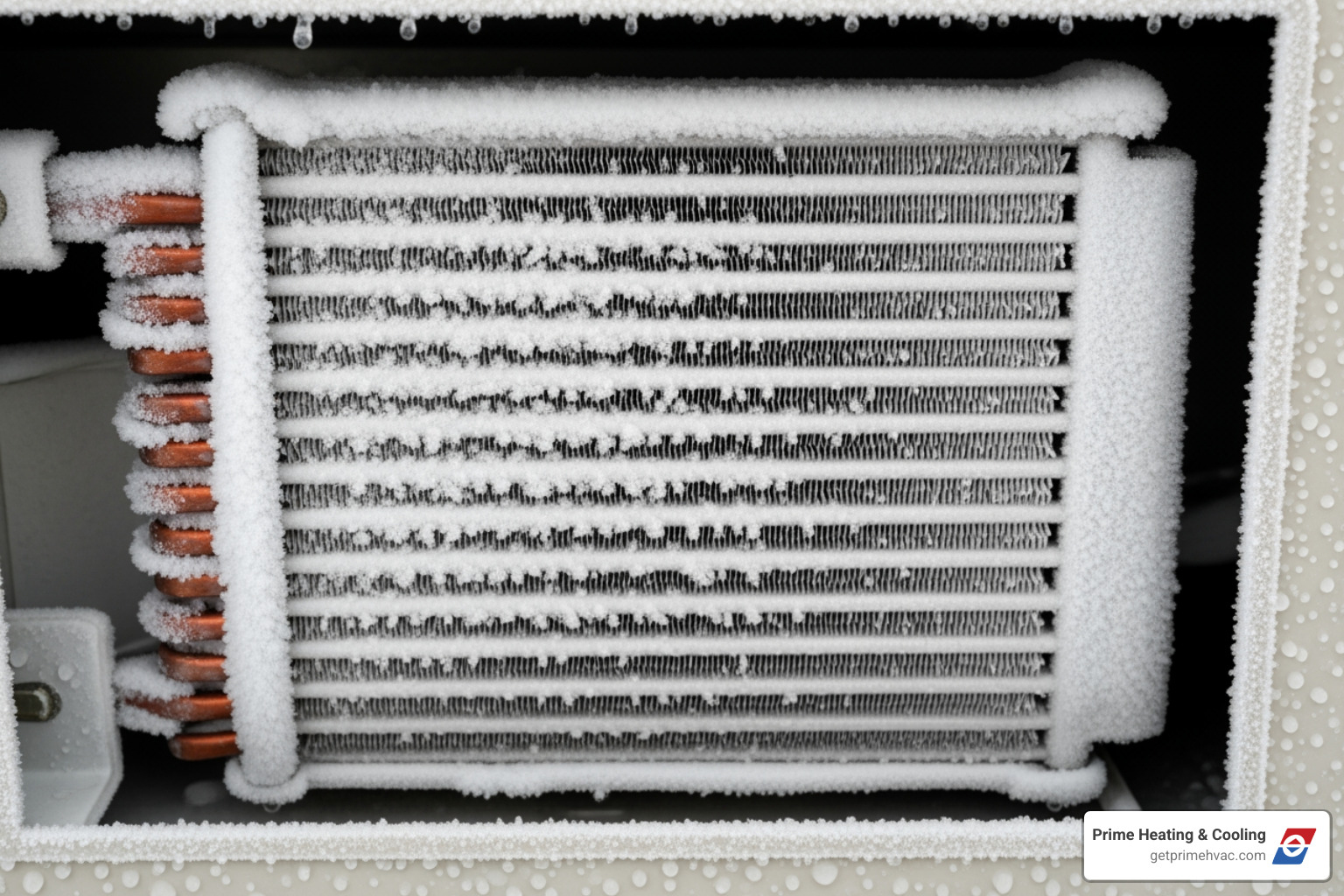 Frozen evaporator coil indicating a problem with the AC system - cost to replace furnace coil