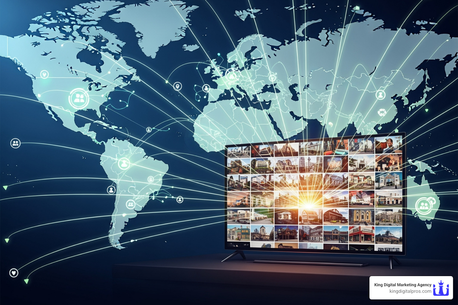 Illustrating Targeting Granularity From A Wide Country View Down To A Specific Zip Code Or Radius - Geo-Targeted Tv Advertising