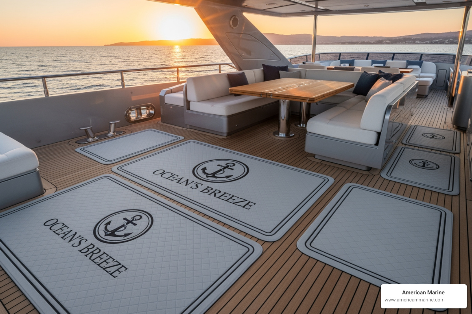 luxury yacht deck with custom boat deck mats - boat deck mat luxury yacht deck with custom boat deck mats - boat deck mat