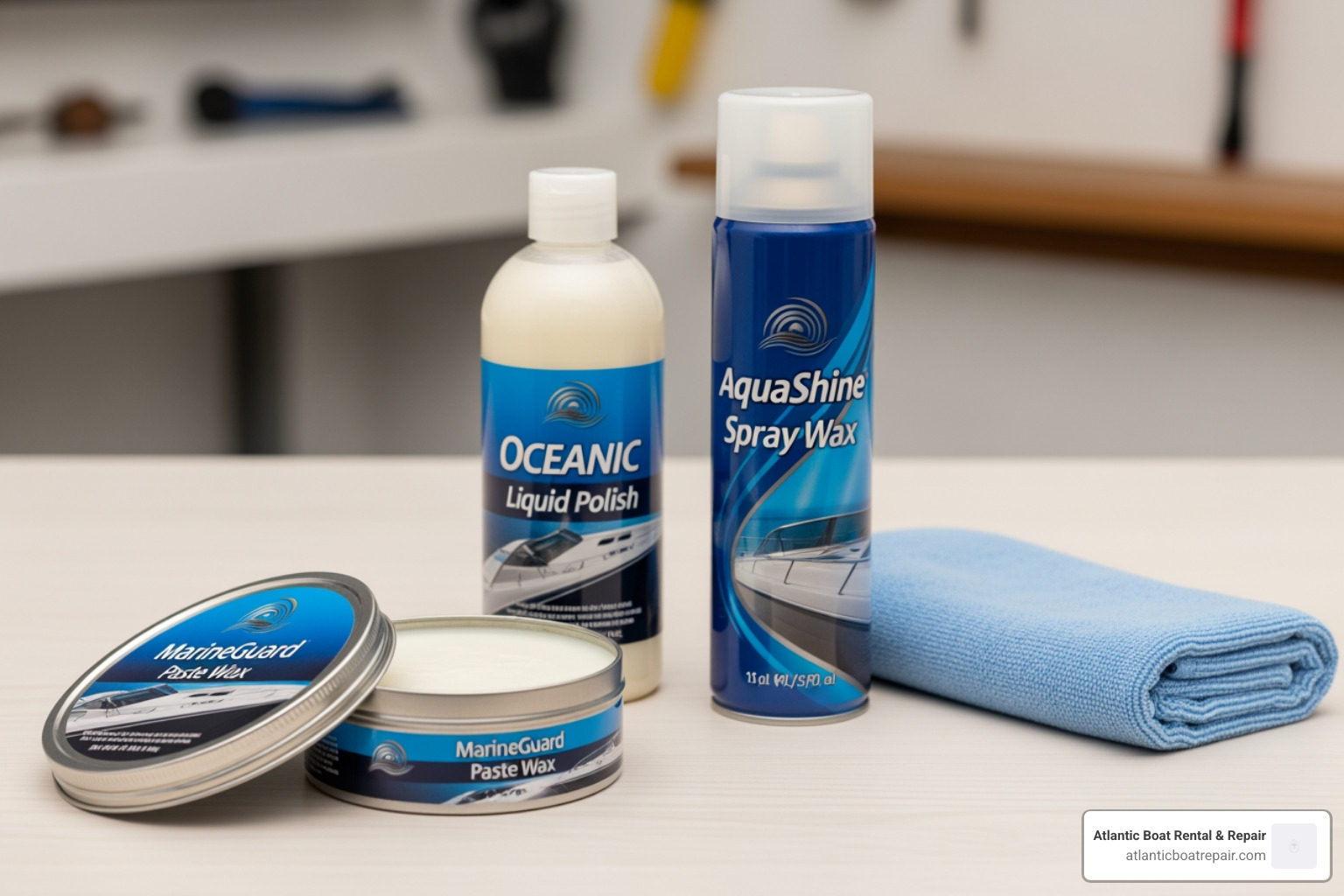 different types of boat waxes (paste, liquid, spray) - Gel coat waxing