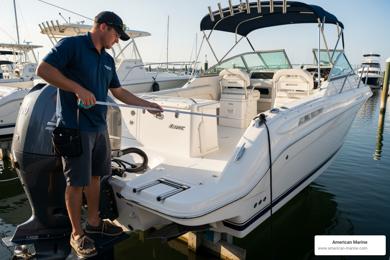 person measuring a boat for a bimini top - bimini top covers person measuring a boat for a bimini top - bimini top covers