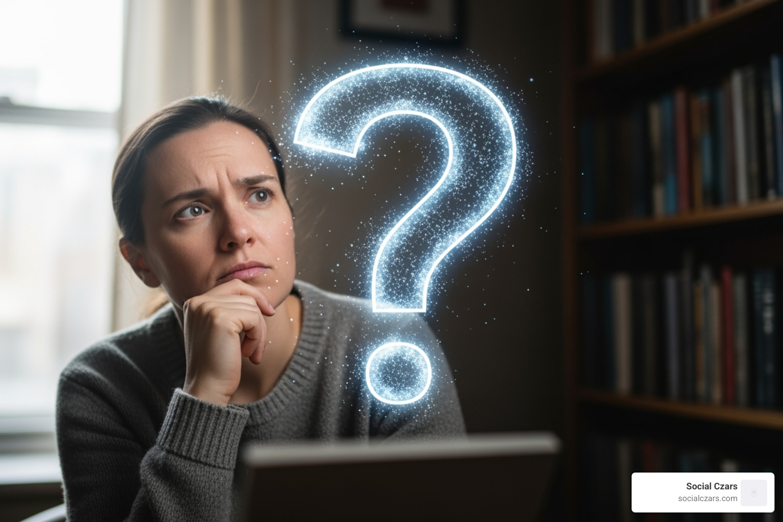 person looking thoughtfully at a question mark - Top 10 Agencies for Crisis Communications SEO person looking thoughtfully at a question mark - Top 10 Agencies for Crisis Communications SEO