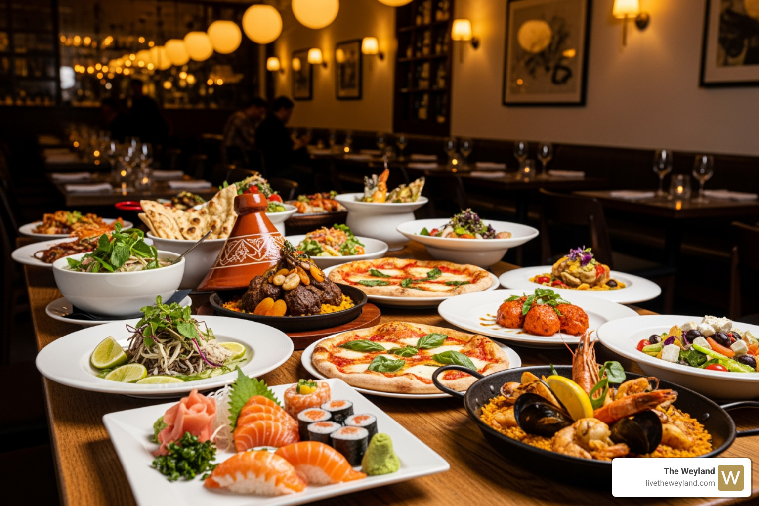 Diverse food from a local Albany Park restaurant - studio apartments for rent in albany park chicago