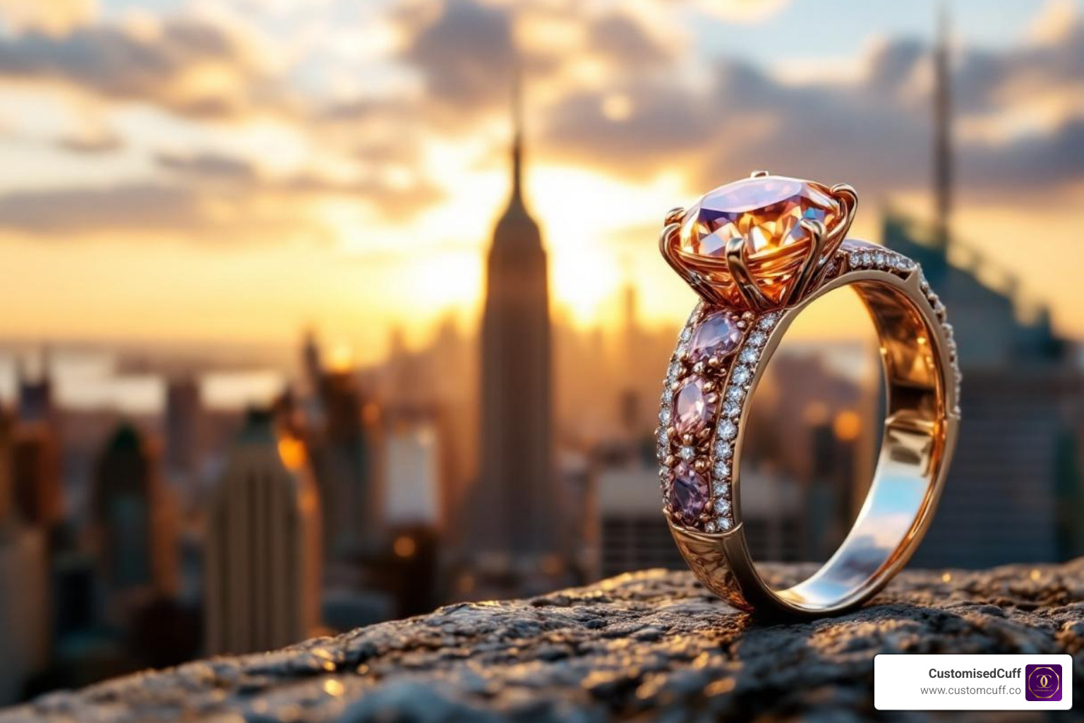 Custom jewelry with NYC skyline - custom jewelry new york