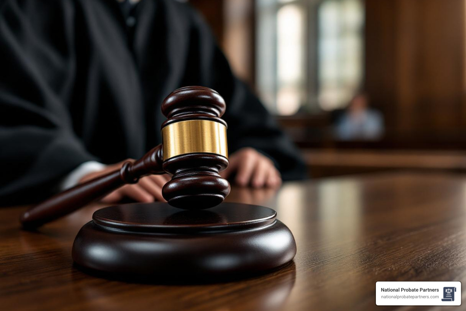 gavel in a courtroom setting - avoid probate ca