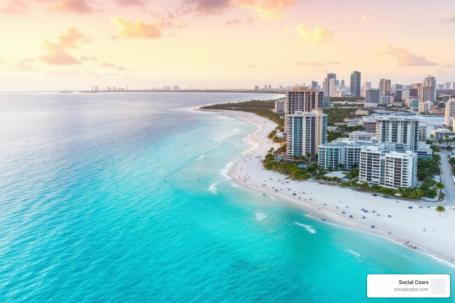 Map of Miami with pins indicating local businesses - Best SEO agencies Miami