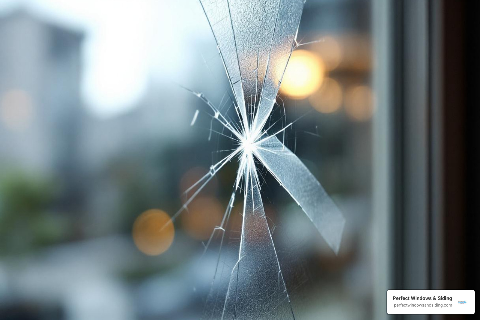 Clear packing tape applied over a small window crack to prevent spreading and maintain temporary integrity. - cracked window replacement Clear packing tape applied over a small window crack to prevent spreading and maintain temporary integrity. - cracked window replacement