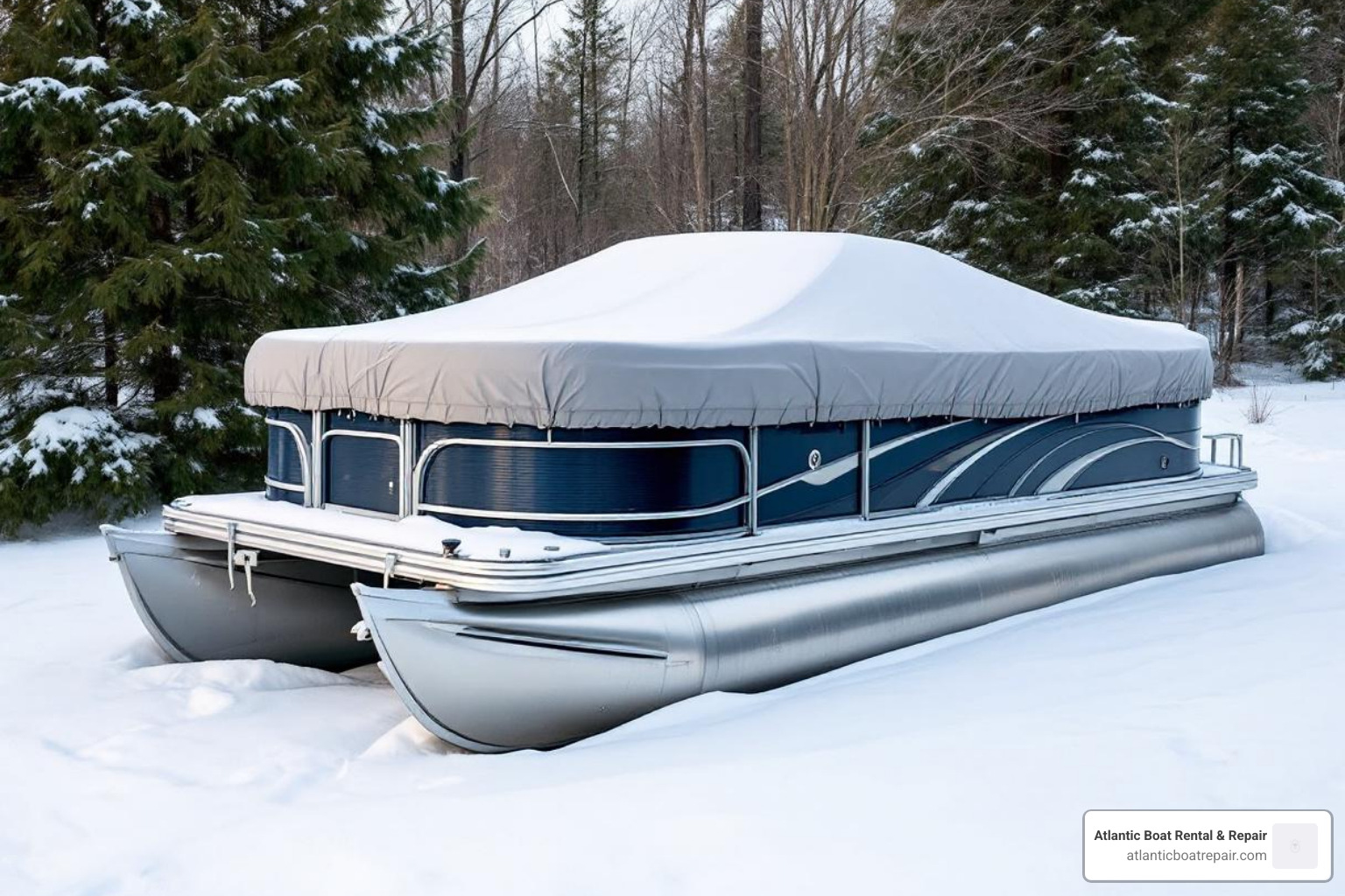 pontoon boat in winter - cost to winterize pontoon boat