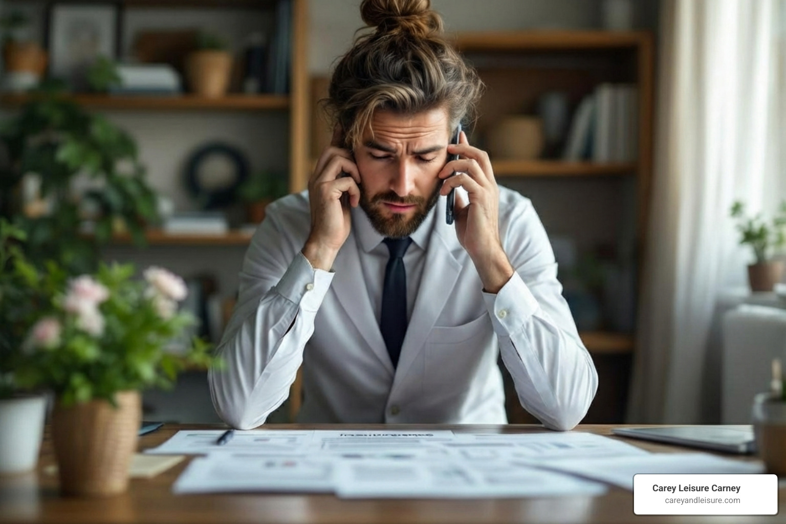 person stressed on phone with insurance papers - largest insurance bad faith verdicts person stressed on phone with insurance papers - largest insurance bad faith verdicts