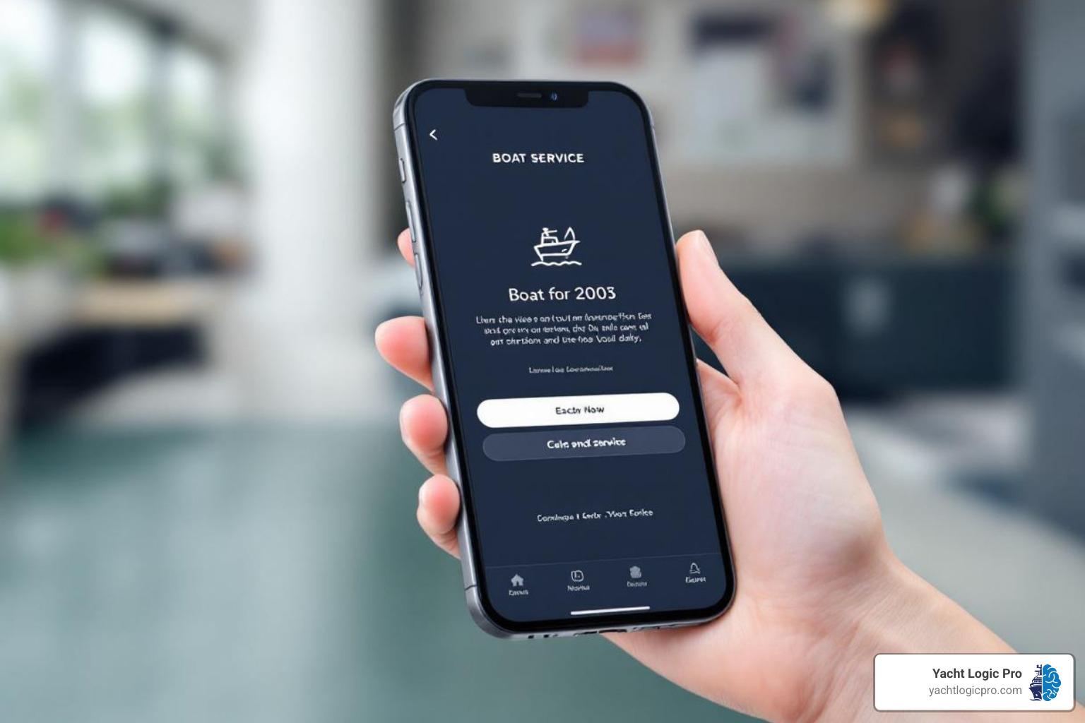 Maintenance schedule on a boat service app - boat service app
