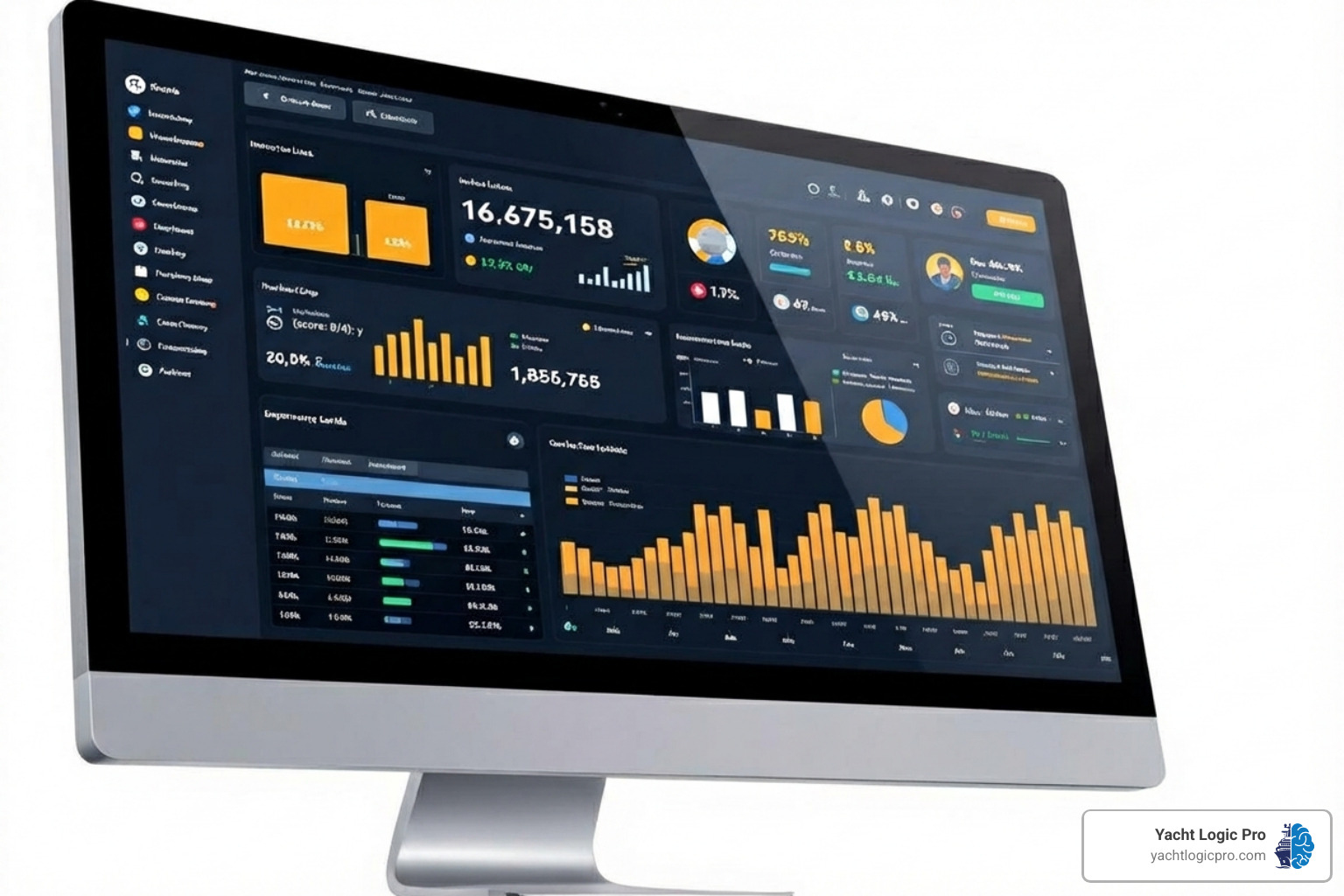 software dashboard showing multi-location inventory levels - marine inventory system