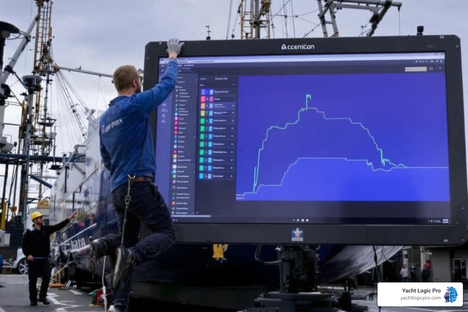 software dashboard showing maintenance schedules and inventory levels - Ship maintenance software