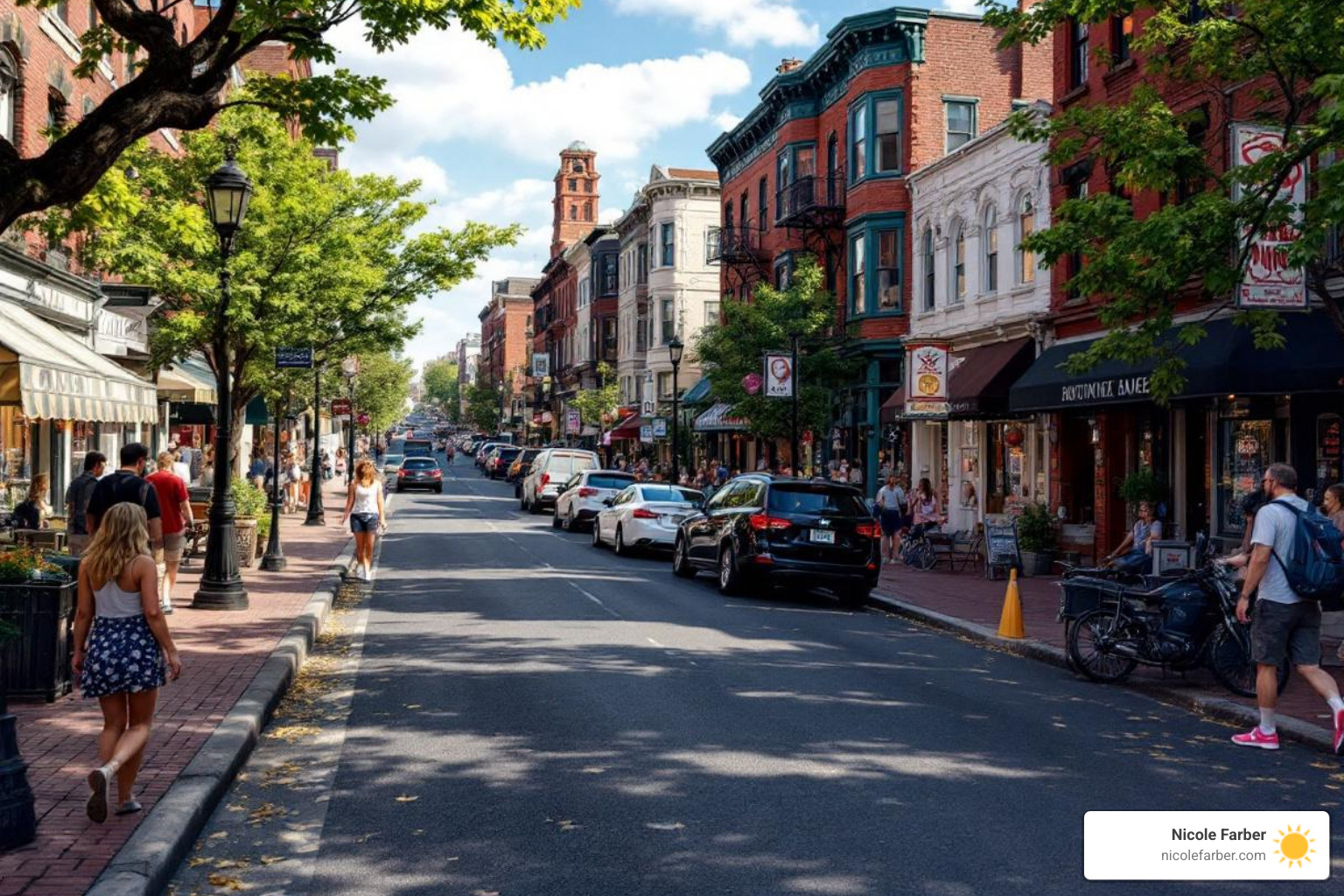 A busy Philadelphia commercial corridor like East Passyunk or Old City - Business development Philadelphia