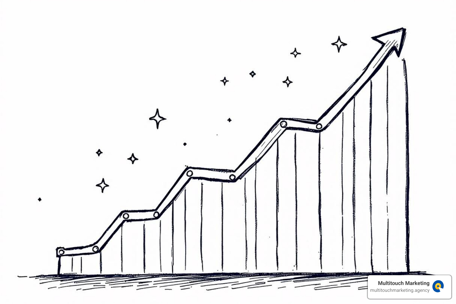 graph showing an upward ROI trend for a small business - ppc advertising for small businesses graph showing an upward ROI trend for a small business - ppc advertising for small businesses
