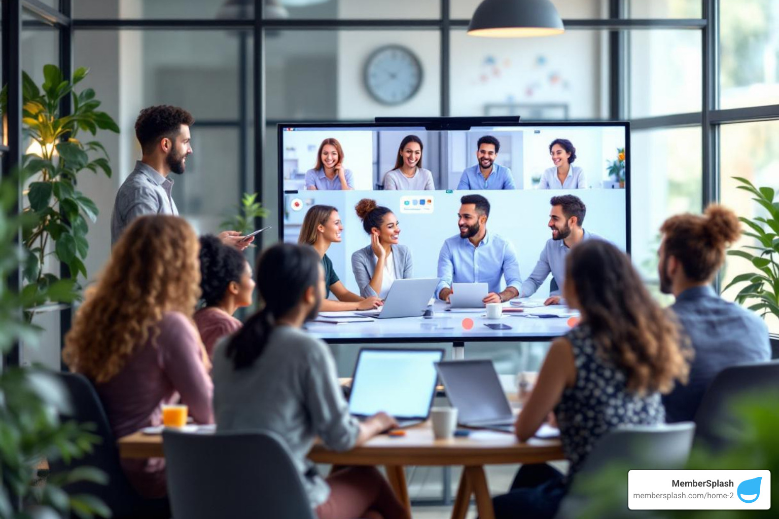 hybrid team collaborating - cost saving solutions