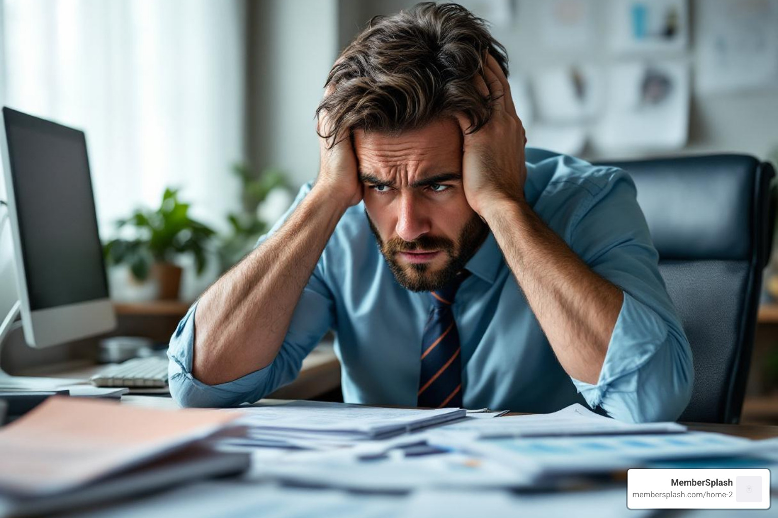 stressed pool manager with spreadsheets - pool waitlist management