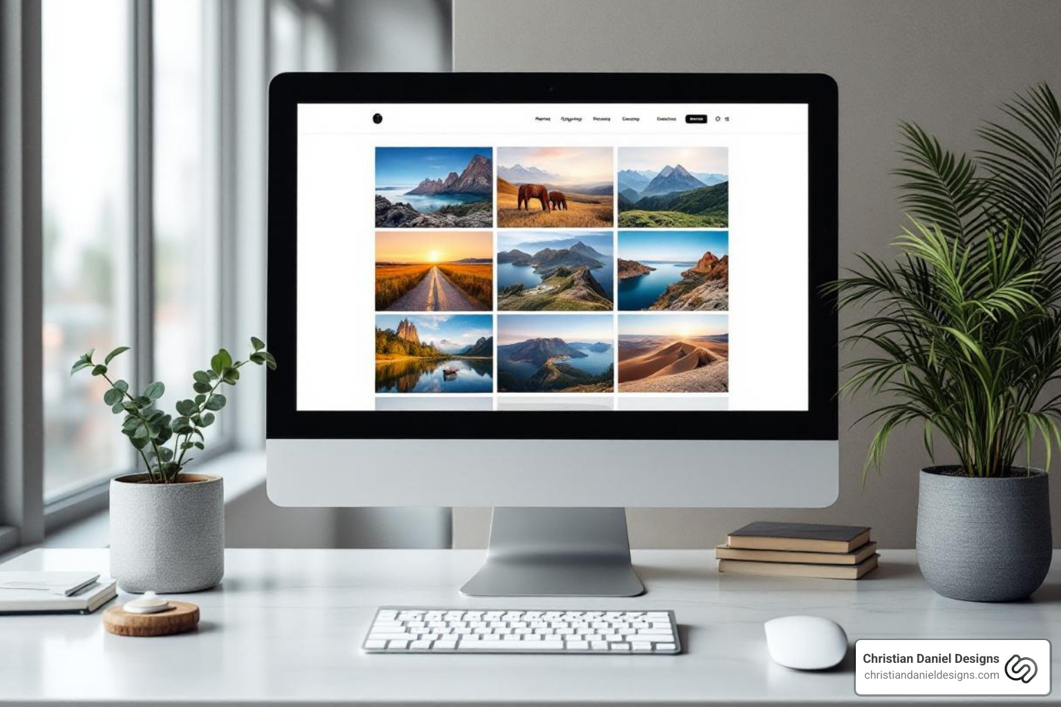 well-designed gallery page with a grid layout - how to build a photography website on squarespace