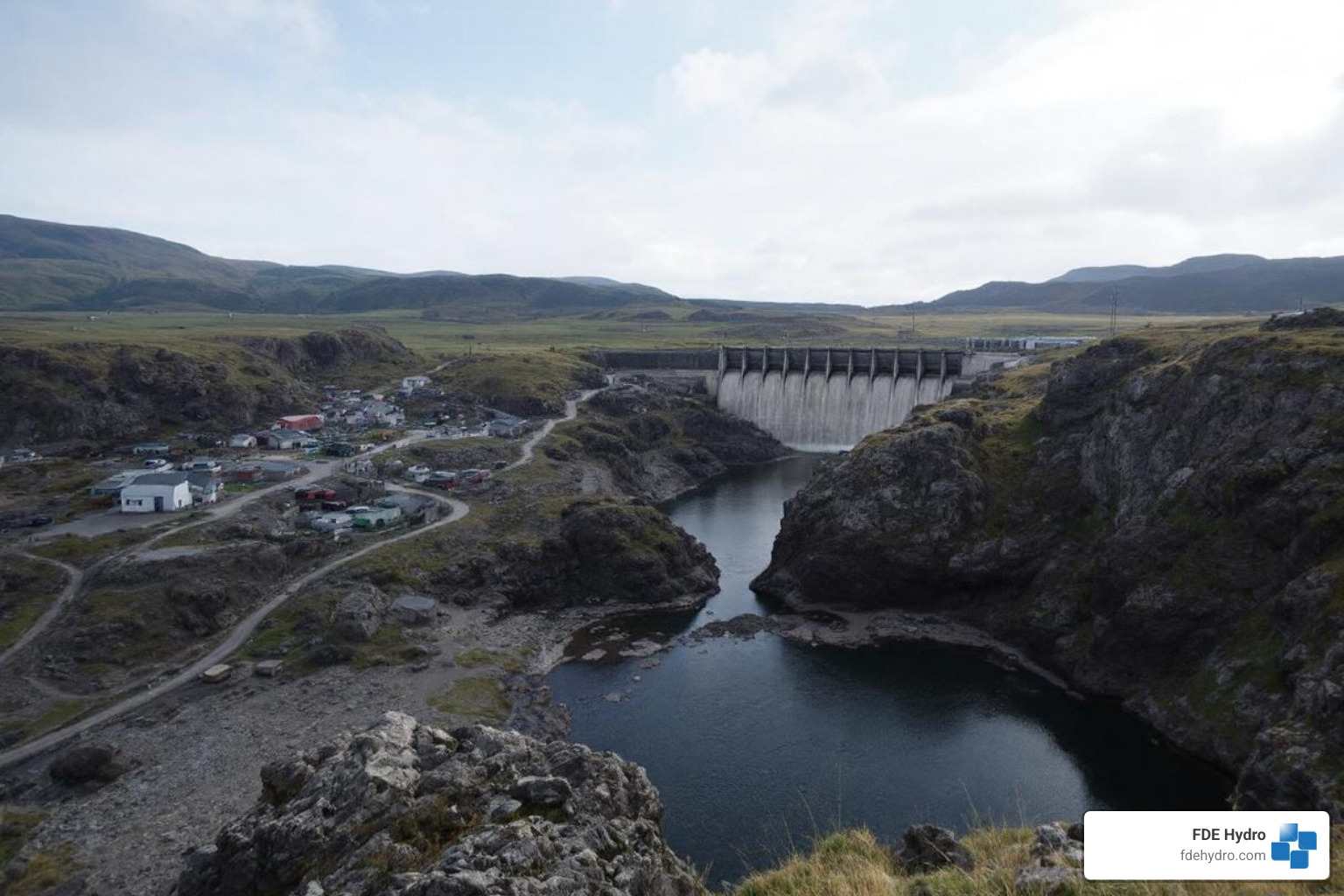 detailed diagram of a PSH facility - hydropower energy storage
