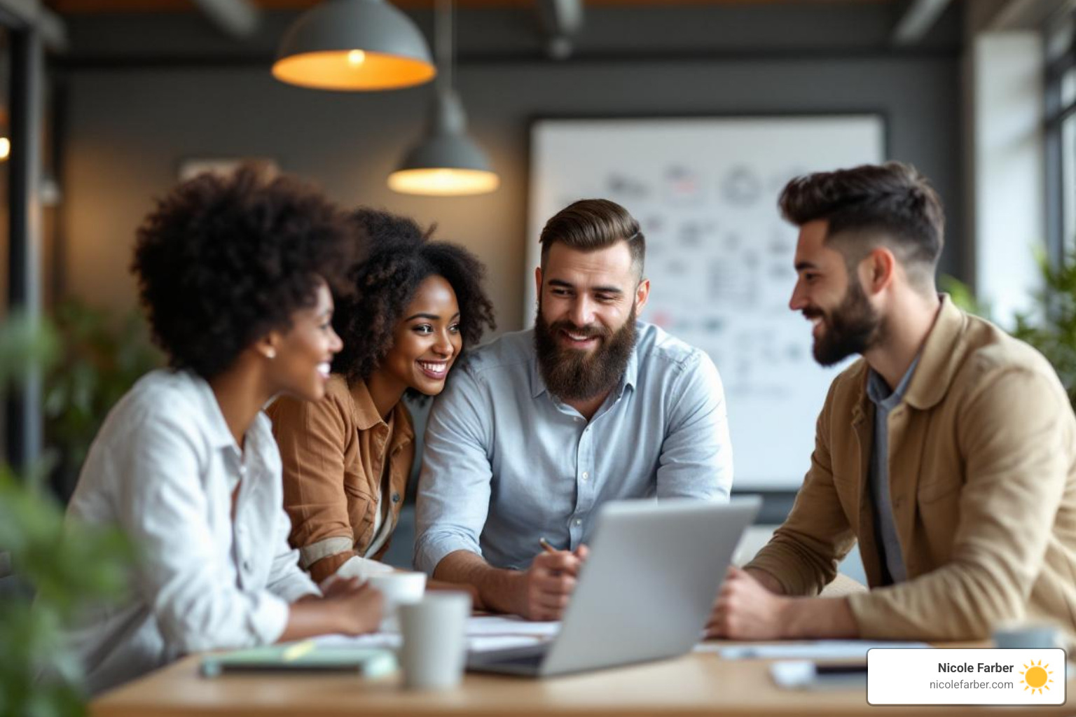 diverse entrepreneurs collaborating in modern office - business mentorship programs