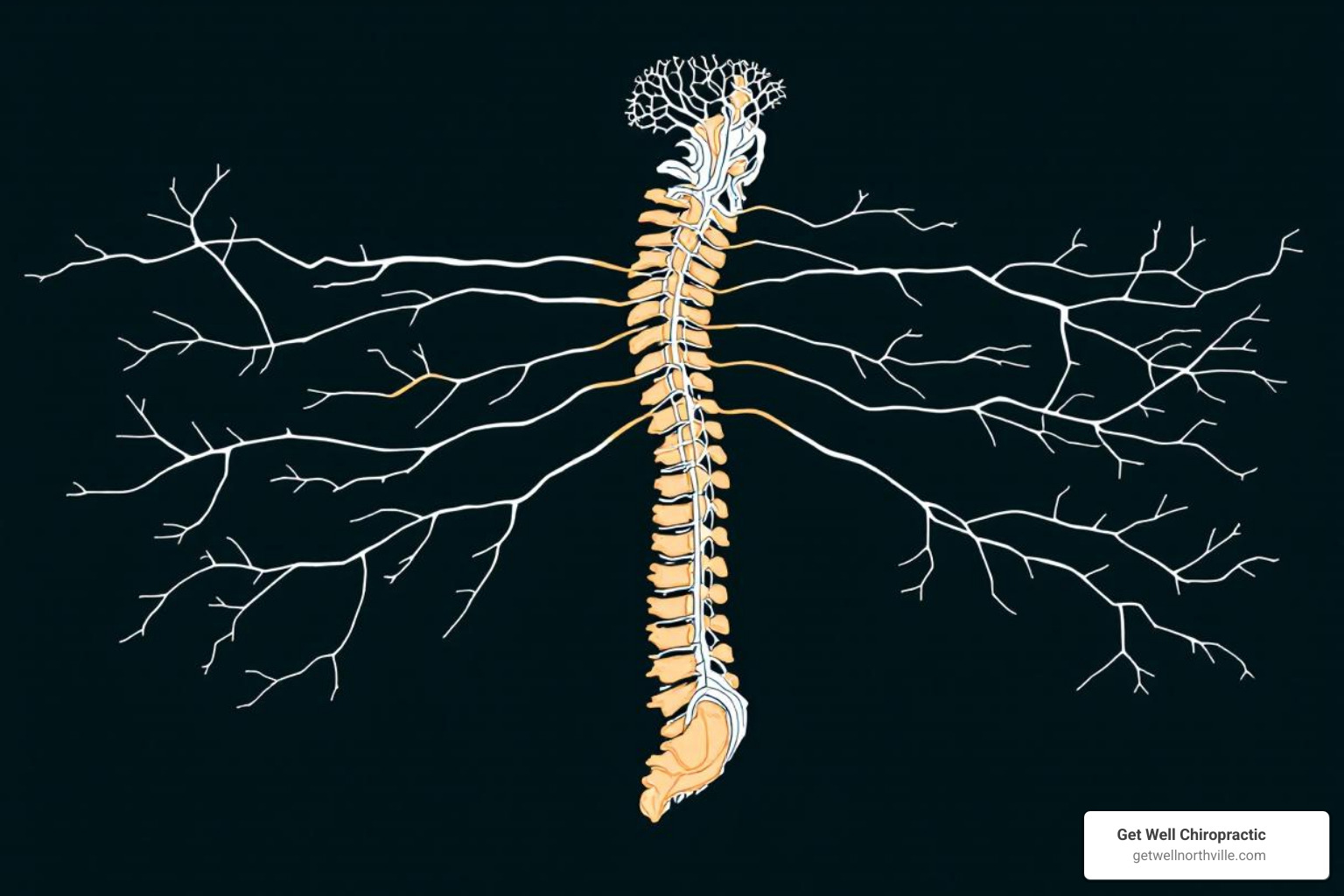 illustrating the spine and nervous system - chiropractic adjustment benefits