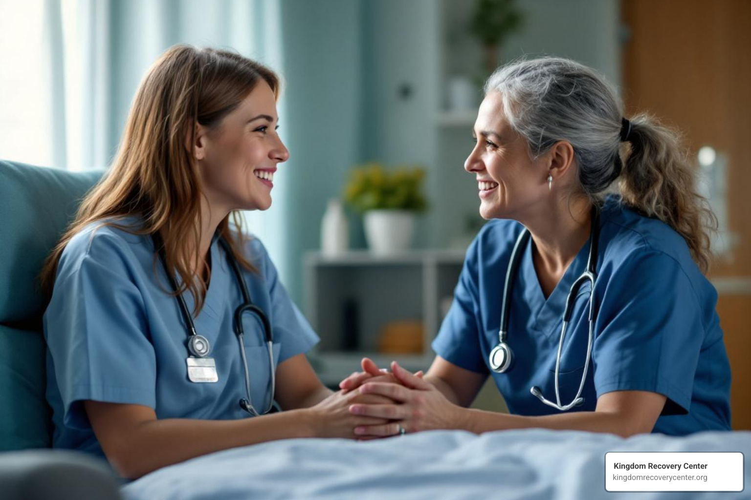 supportive medical professional with a patient - Drug rehab West Tennessee