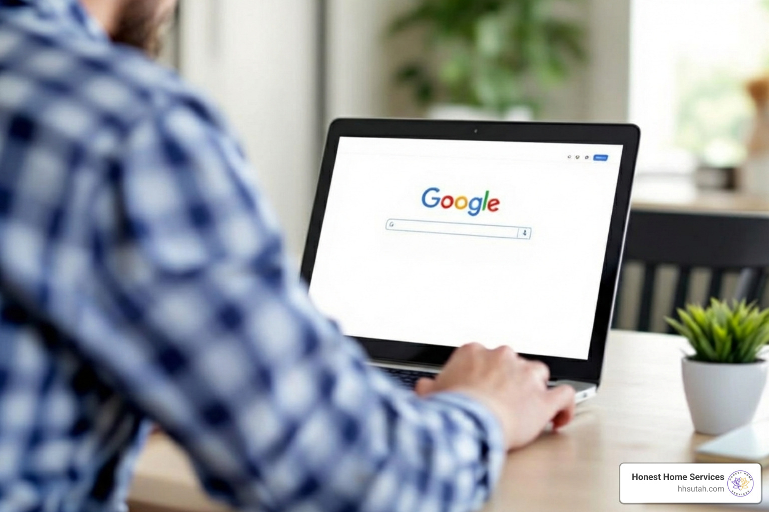 person searching for plumbers on a laptop - cheap plumbers salt lake city person searching for plumbers on a laptop - cheap plumbers salt lake city