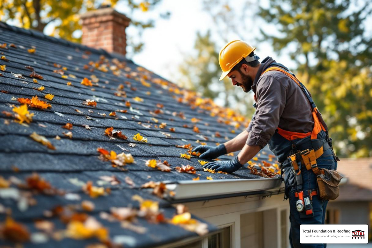 A homeowner safely inspecting their garage roof alongside a professional roofer - garage roof repair cost