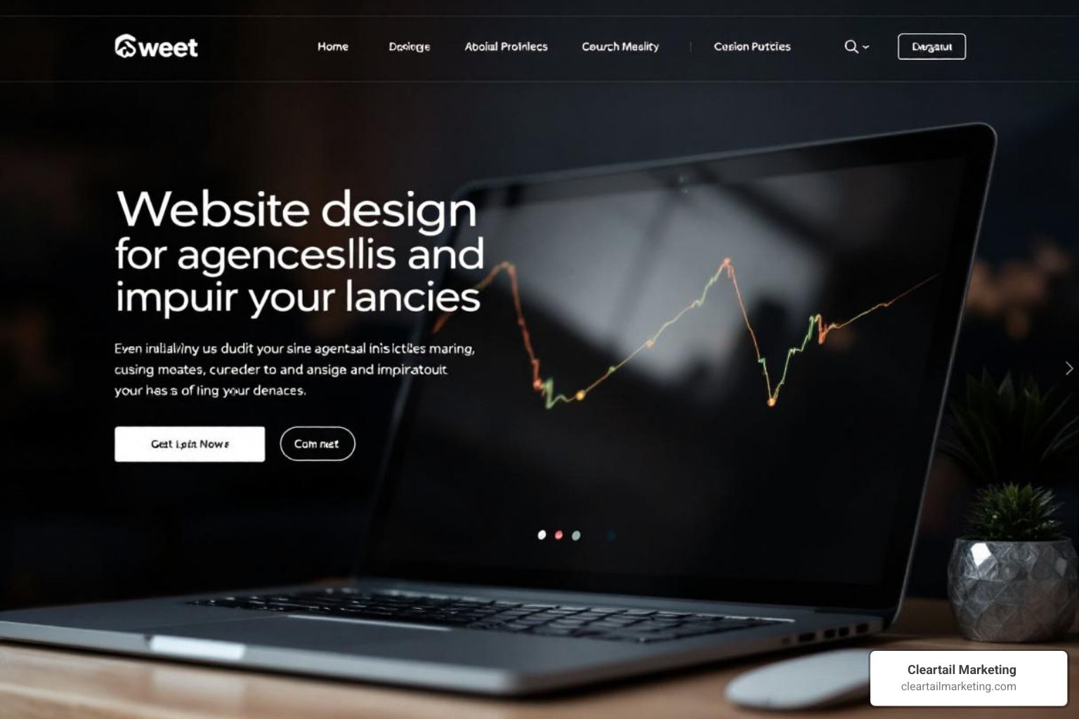 WEBSITE WITH LARGE TYPOGRAPHY AND MINIMALIST DESIGN - WEBSITE DESIGN FOR AGENCIES