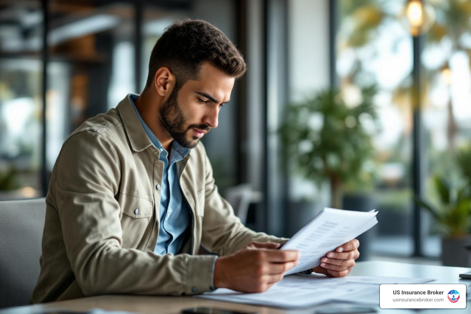 Florida business owner reviewing workers compensation payment options - pay as you go workers comp florida Florida business owner reviewing workers compensation payment options - pay as you go workers comp florida