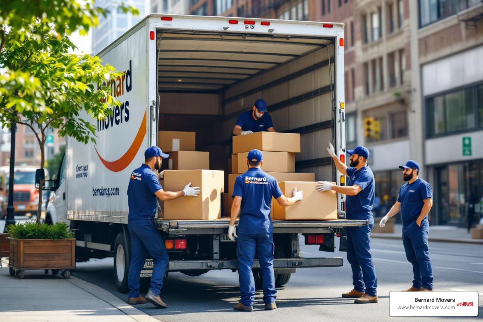 Bernard Movers crew loading a truck - Local Movers Chicago