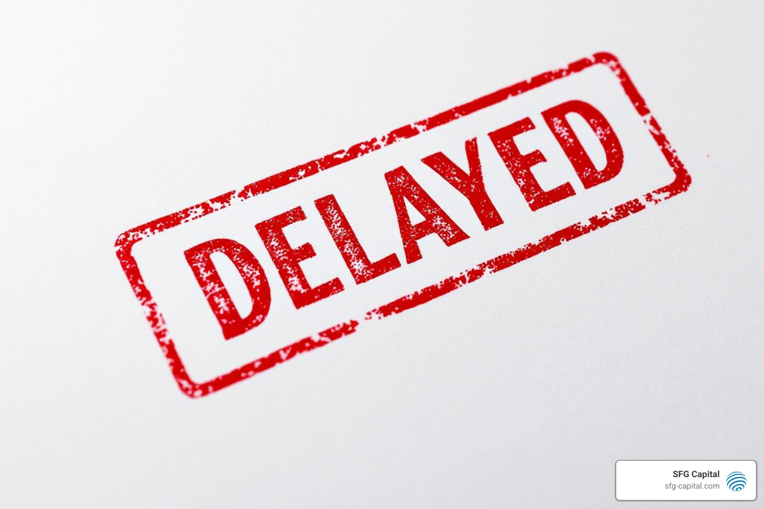 A document with a "Delayed" stamp, symbolizing the common experience of ERC refund processing. - irs erc refund status reddit