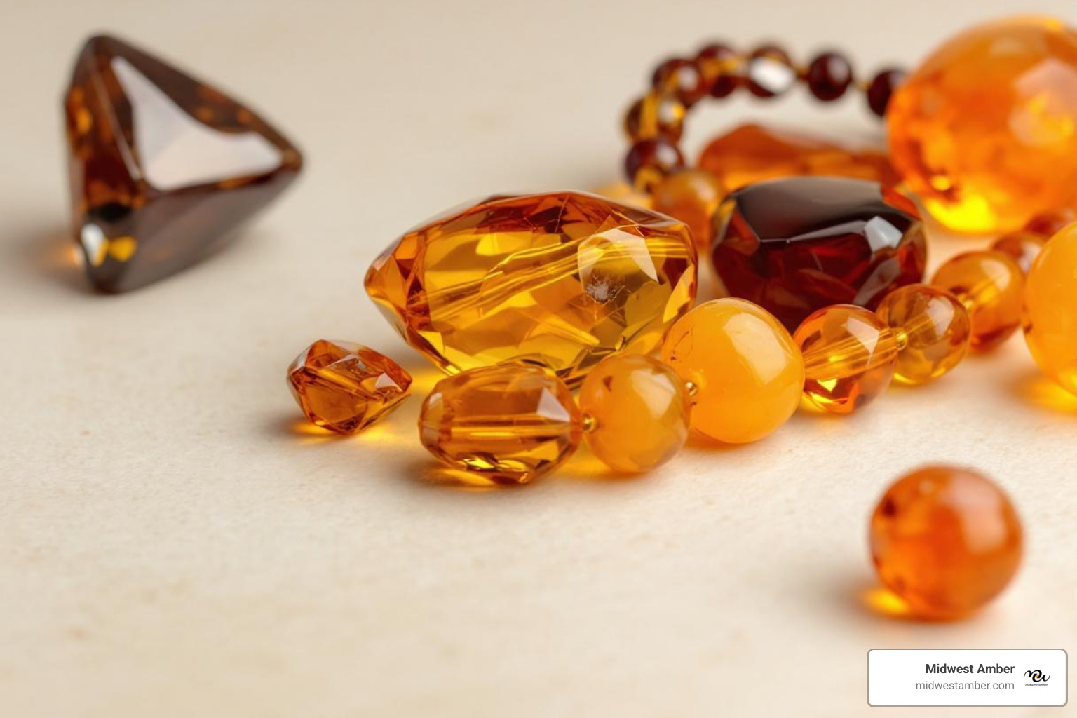 variety of amber bead shapes like baroque, nugget, and round - amber beads for jewelry making