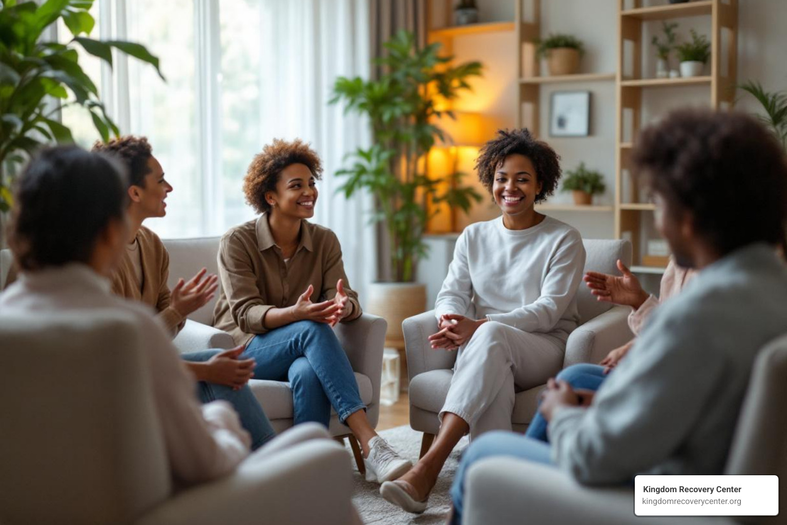 A supportive group therapy session - Alcohol rehab Johnson City