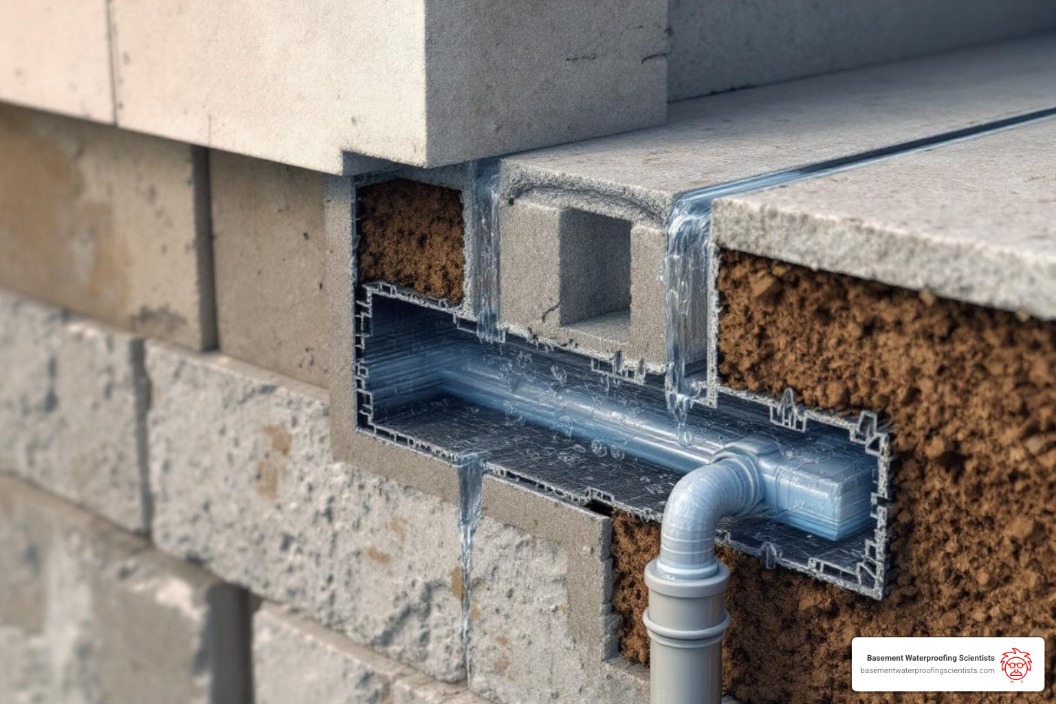 Water pressure pushing against a foundation wall - best exterior foundation waterproofing Water pressure pushing against a foundation wall - best exterior foundation waterproofing