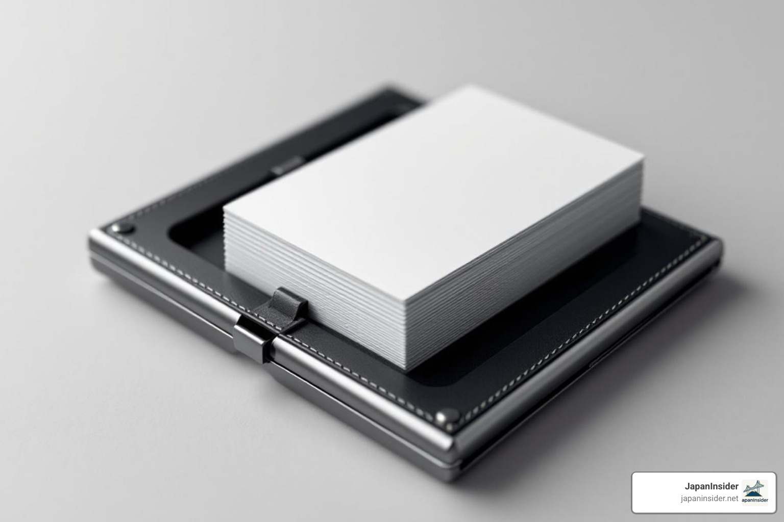 a clean, professional business card case with several business cards inside - business cards japanese etiquette a clean, professional business card case with several business cards inside - business cards japanese etiquette