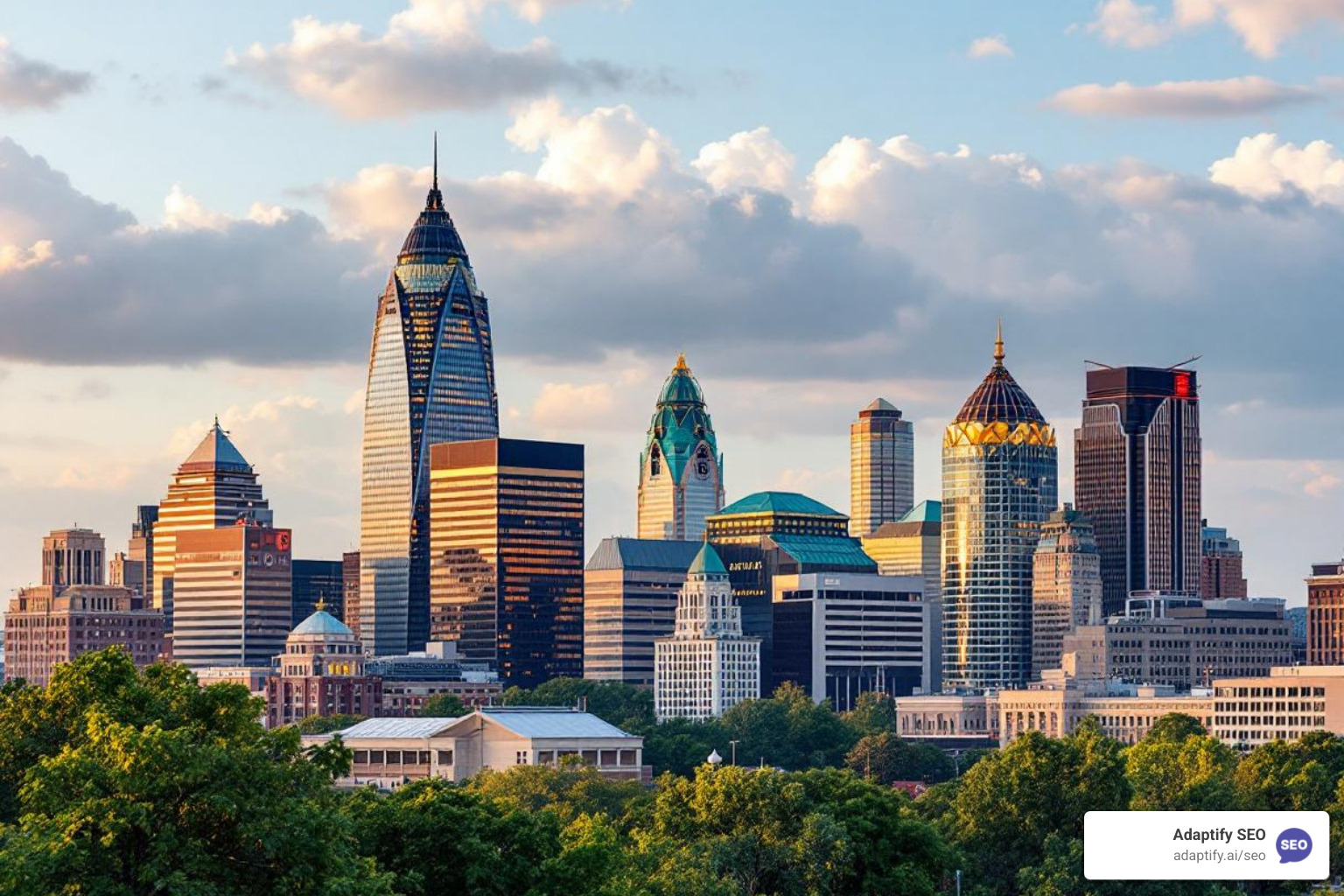 Indianapolis downtown skyline - seo indianapolis in