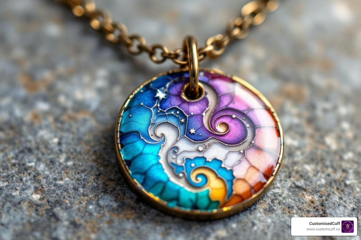 custom enamel necklace